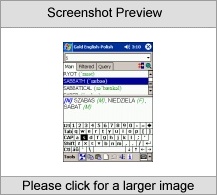 LingvoSoft Standard Talking Dictionary English <-> Polsh for Pocket PC Screenshot
